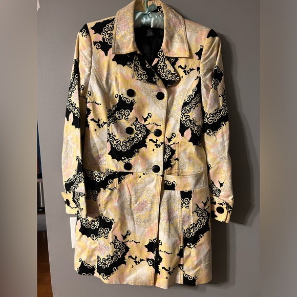 APOSTROPHE stretch womens size 2 original Trench Waterproof Jacket / coat - Picture 2 of 16